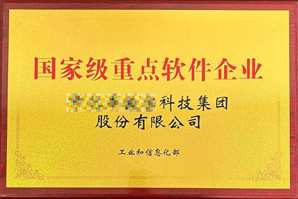 国家鼓励的重点软件企业